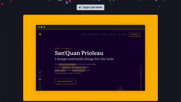 Success Page GIF Color Page Screenshot